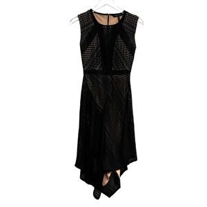 BCBG Max Azria Tracie Asymmetric Lace Dress in Sz XXS
